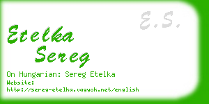 etelka sereg business card